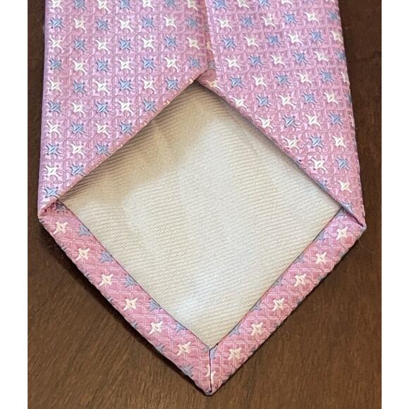 Surmesur Pink Blue 100% Polyester Men’s Neck Tie Made In China - Picture 2 of 9